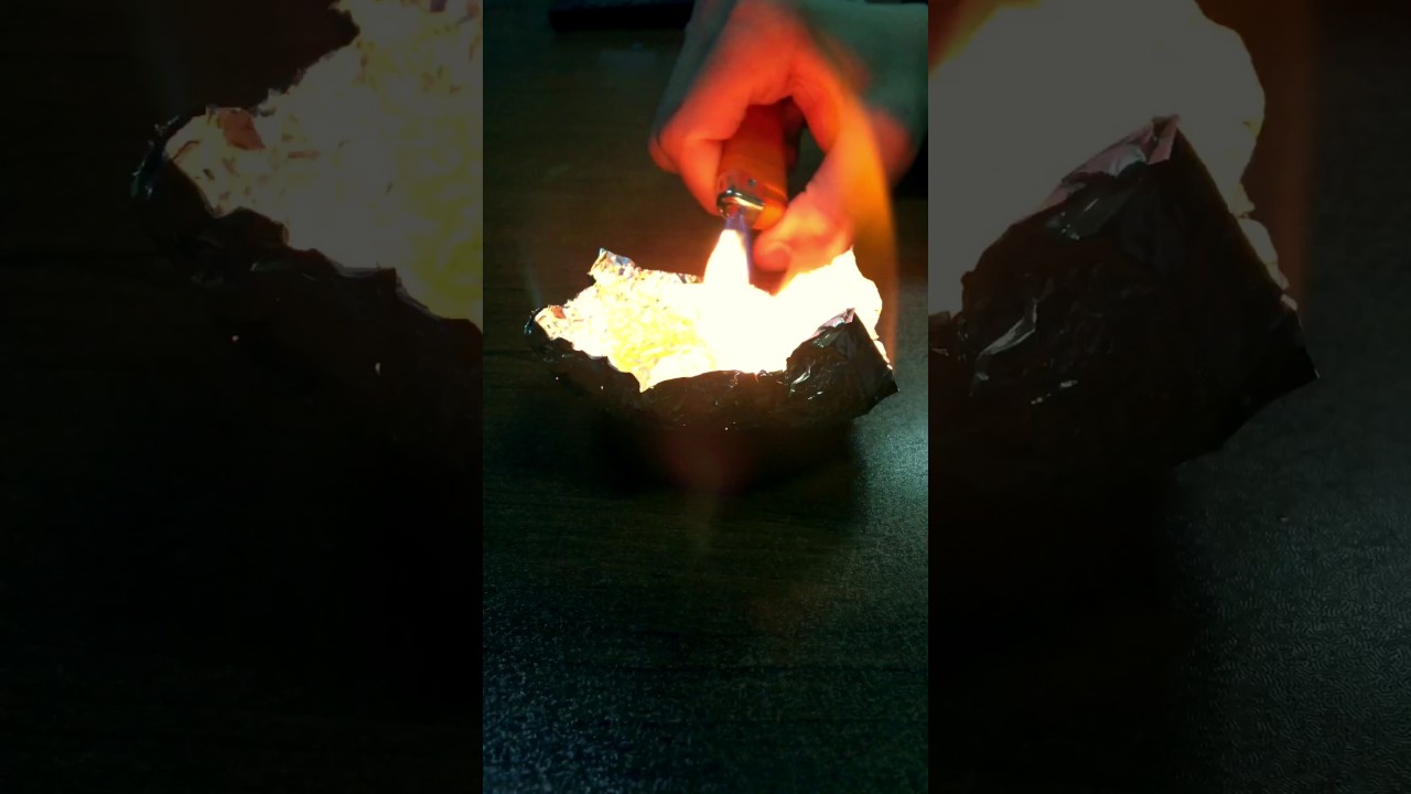 Alüminyum folyo yanar mı ? (Deney vol #1) - YouTube